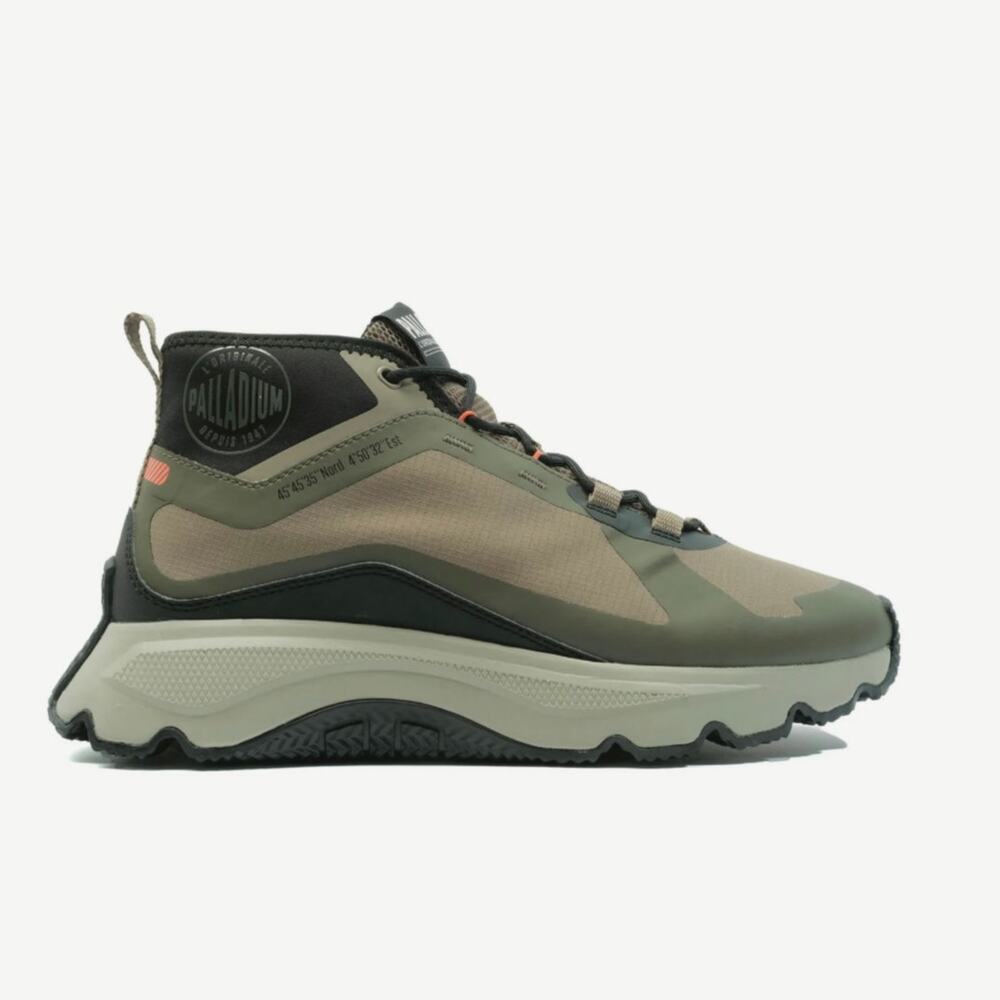 Palladium Men Thunder Mid Dusky Green Sneaker Size 9.5